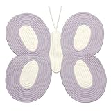 Tadpoles Butterfly Braided Rug - Lavender (32x34)