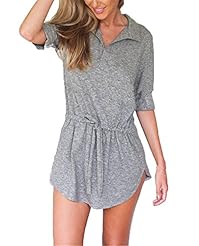 Cotton/Polyester Elbow Length Sleeves Bandage Dress/Mini Dress 