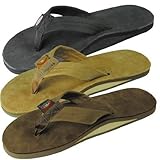 Rainbow Womens Single Layer Leather Sandals