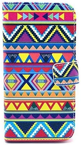 Lurashop Luxury Cute Wallet Case Lg G2 D802 Wallet Case with Built-in Card Slots &amp; Stand Flip Leather Protective Wallet Case Cover for Lg G2 D802 (Tribal Pattern Yellow)