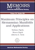 Maximum Principles On Riemannian Manifolds And Applications (Memoirs of the American Mathematical Society)