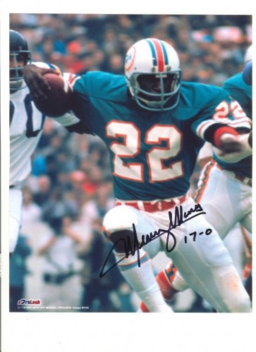 Mercury Morris Autographed/Hand Signed Miami Dolphins 8x10 Photo