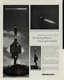 Newest Weapon for America's defense, the Boeing Bomarc Interceptor Missile ..... 1957 Boeing ad, A1119