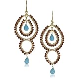 Flying Lizard Designs Goldstone and Turquoise Drop 