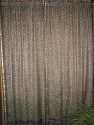Sari Window Panels 2 Brick Ash Brown Silk Drapes Curtains 84 Inch