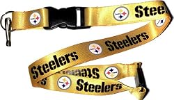 Pittsburgh Steelers Yellow Lanyard Keychain