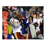 Steiner Sports NFL Osi Umeniyora Sacking Jason Campbell Autographed 8-by-10-Inch Photograph