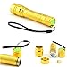 SKYWOLFEYE Zoomable 300LM Cree T6 LED Flashlight Torch Lamp 3 Modes Powerful Light 18650 (a Gold Flashlight + a 18650 Battery + a Charger)