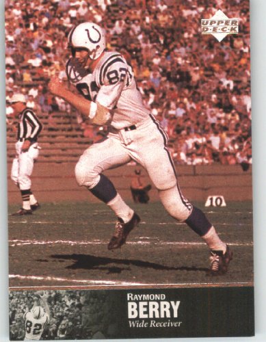 1997 Upper Deck Legends Football Card # 23 Raymond Berry - Baltimore Colts - NFL Trading Card in Screw Down Case