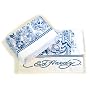 Ed Hardy Tiger Blue on White California King Sheet Set
