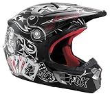 51S3lR2sQCL. SL160  Fox Racing V2 Print Sin City Helmet 2009 Medium Black/Red