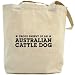 Canvas Tote Bag Beige  Proud Parent Of Australian Cattle Dog  Dog