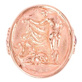 Tagliamonte - 14k Rose Gold and Pink Tourmaline Ring, Size 6 by