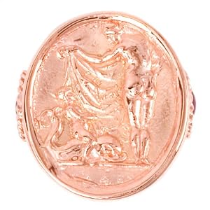 Tagliamonte - 14k Rose Gold and Pink Tourmaline Ring, Size 5 by