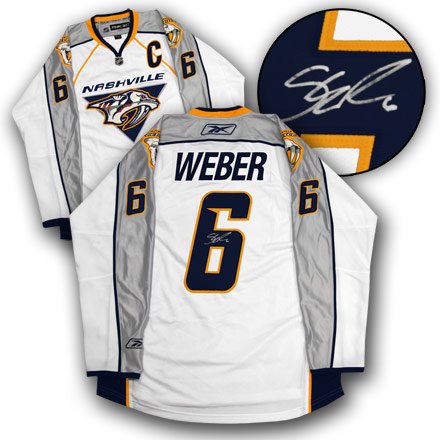 SHEA WEBER Nashville Predators SIGNED RBK Hockey Jersey