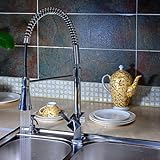 Tophome キッチン蛇口　 台所蛇口 ホース引出し 水道 蛇口 シンク や キッチン用 シングルレバー 泡沫 洗面台 水栓金具 引出し式水栓　クロム 単水栓