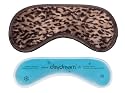 Daydream F-8001 Leopard Schlafmaske braunes Fell mit K&uuml;hlkissen