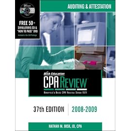 CPA Review 37th Ed. 2008-2009: Auditing & Attestation (Cpa Comprehensive Exam Review Auditing and Attestation)