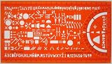Metric Electrical and Electronic Installation Symbols Drawing Template Stencil - Engineering Drafting Supplies - Layout Plan Schematic Wiring