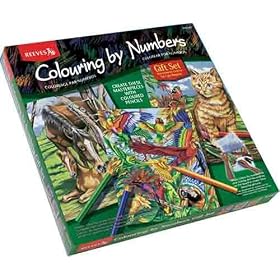 Reeves - Colouring By Numbers - Gift Set