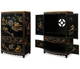 Chinese-Style TV Armoire - Chinoiserie Scenery Design