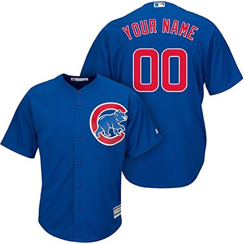 Mens Chicago Cubs Royal Custom Jersey Fowler Dexter 24 Size XXL