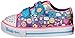 Skechers Kids Twinkle Toes Shuffles Sweet Steps Light-Up Sneaker,Emoji Multi,9 M US Toddler