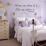 Walt Disney Quote If You Can Dream It Vinyl Wall Decal Sticker Decor