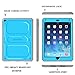 Fintie iPad Air 2 Case - CaseBot Tuatara Series Rugged Unibody Dual Layer Hybrid Full Protective Cover with Built-in Screen Protector and Impact Resistant Bumper for iPad Air 2 (2014 Model), Blue