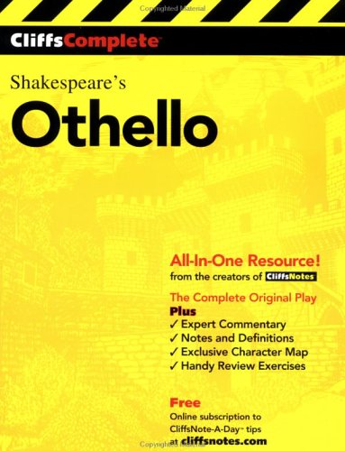 Othello: Complete Study Edition (Cliffs Notes)