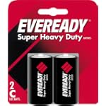 SAVE $3.69 - Eveready Heavy Duty 1235BP-2 C Batteries (2-Pack) $1.30
