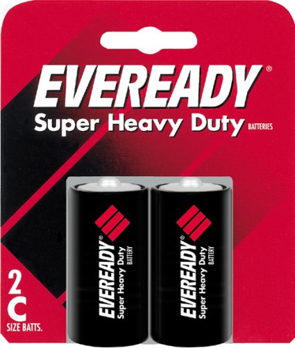 Eveready Heavy Duty 1235BP-2 C Batteries (2-Pack)
