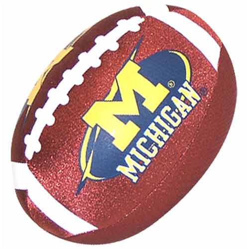 My Team Michigan Wolverines Squishy Microbead Mini Football Pillow
