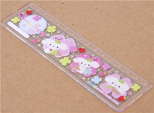 Imagen 2 de Bonita regla con un Berry Puppy con fresas y trébole