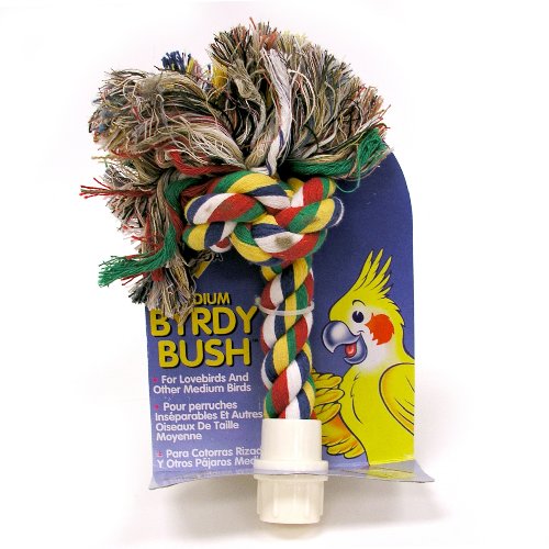 Booda Byrdy Bush Interactive Bird Toy, Colors 