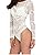 TonYork Paisley Sheer Lace Bodysuit