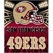 San Francisco 49ers Light Weight Fleece NFL Blanket (Shadow Series) (50x60")"