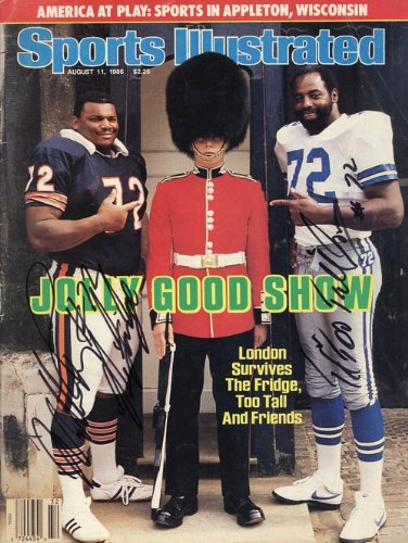 William Perry #72 ''The Fridge'' / ''Too Tall'' Jones #72 Autographed/Hand Signed Aug,11, 1986 Sport
