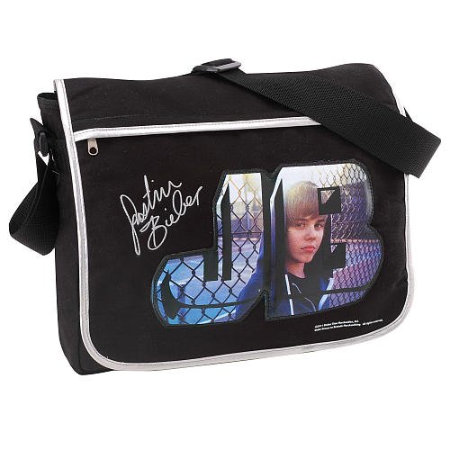 Justin Bieber Bieber Warrior 14 Inch Messenger Bag - Black