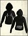 Kat Von D Love to Hate Daggers Men's Long Sleeve Hoodie Hooded Sweatshirt in Black