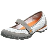 Skechers Women's Bikers - True Blue Maryjane,Grey/White,10 M