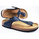 Betula by Birkenstock Navy Blue Nubuk Thong Sandal