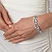 USABride Cubic Zirconia Cluster Bracelet, Special Occasion CZ Jewelry 1276
