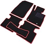 マツダデミオ【DJ系】用フロアマットCB(レッドステッチ)