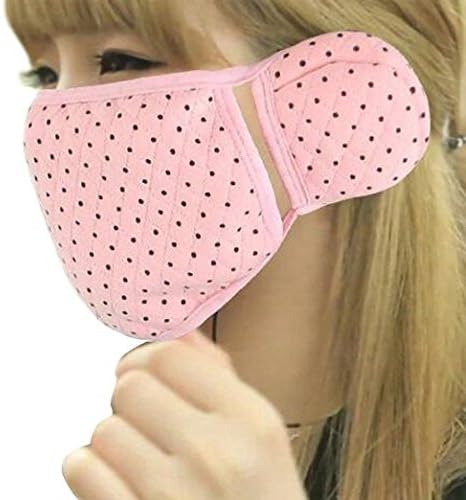Wise Will Lovely Ear Mouth Mask,2 in 1 Winter Warmer Dust Protector, Set of 5