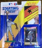 Starting Lineup Baseball Sports Super Star Collectible Figure with 11 x 14 inch Poster - 1992 Edition - Los Angeles Dodgers Darryl Strawberry
