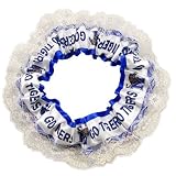 Memphis Tigers White Team Logo Garter With Lace