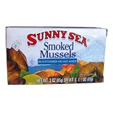Estrella Del Mar Smoked Mussels, Whole, Eoc, 3 Ounce Cans (Pack of 24)