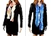 Bundle Monster 8pc Womens Fancy Shawl Scarf Fashion Polyester Scarves Solid Color Mixed Lot - Set 9