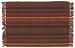 Durable Hand Woven 100% Cotton Colorful Orange and Brown Striped Placemat 12x18 Inches Set / 6